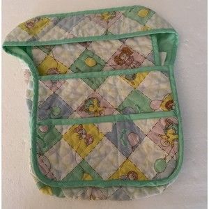Cabbage Patch Kids Doll Diaper Bag Changing Pad Combo Vintage Green 1983